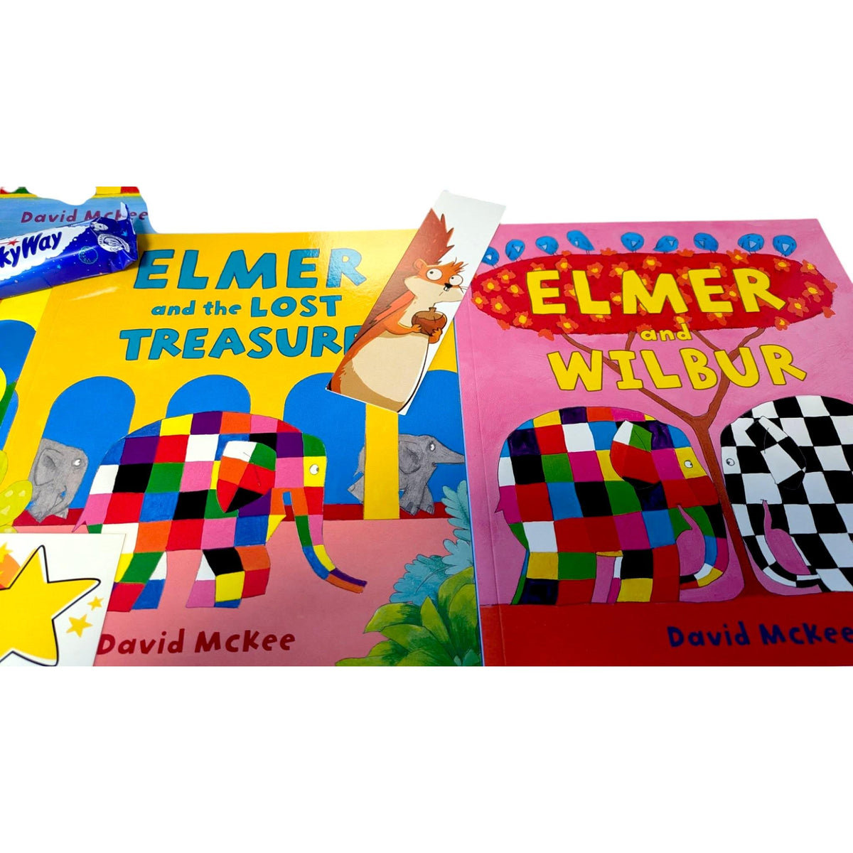 Elmer Elephant Book Bundle: Soft Toy & 5 Preloved Books