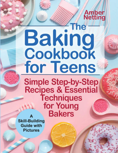 Teen Baking Gift Set with Cookbook & Apron – Complete Teenager Cake Decorating Kit  Ages 13-19, Baking Gift, Christmas Gift for Teens