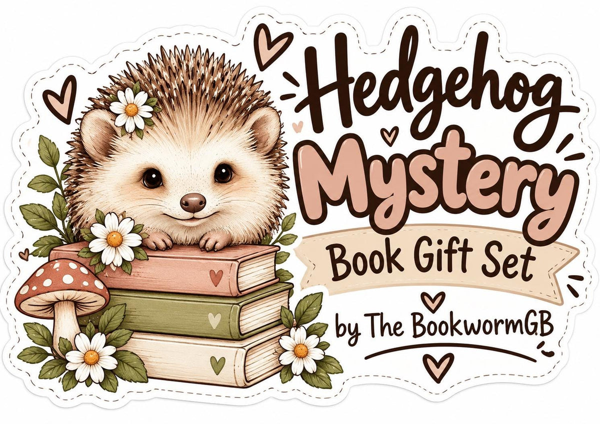 Hedgehog  Gift Set | Mystery Book | Hedgehog Gifts for Her | Surprise Book Box | Book Lover Gift | Birthday Gift for Readers