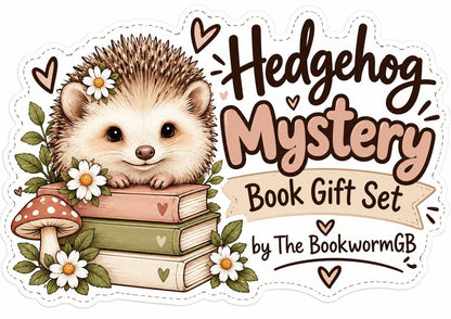Hedgehog  Gift Set | Mystery Book | Hedgehog Gifts for Her | Surprise Book Box | Book Lover Gift | Birthday Gift for Readers