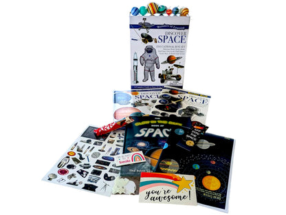 Exploring Space Book Bundle: Educational Box Set & Glow-in-the-Dark Book