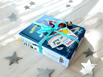 Exploring Space Book Bundle: Educational Box Set & Glow-in-the-Dark Book