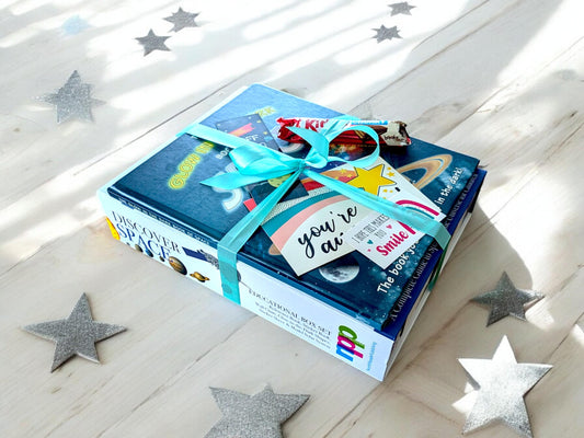 Exploring Space Book Bundle: Educational Box Set & Glow-in-the-Dark Book