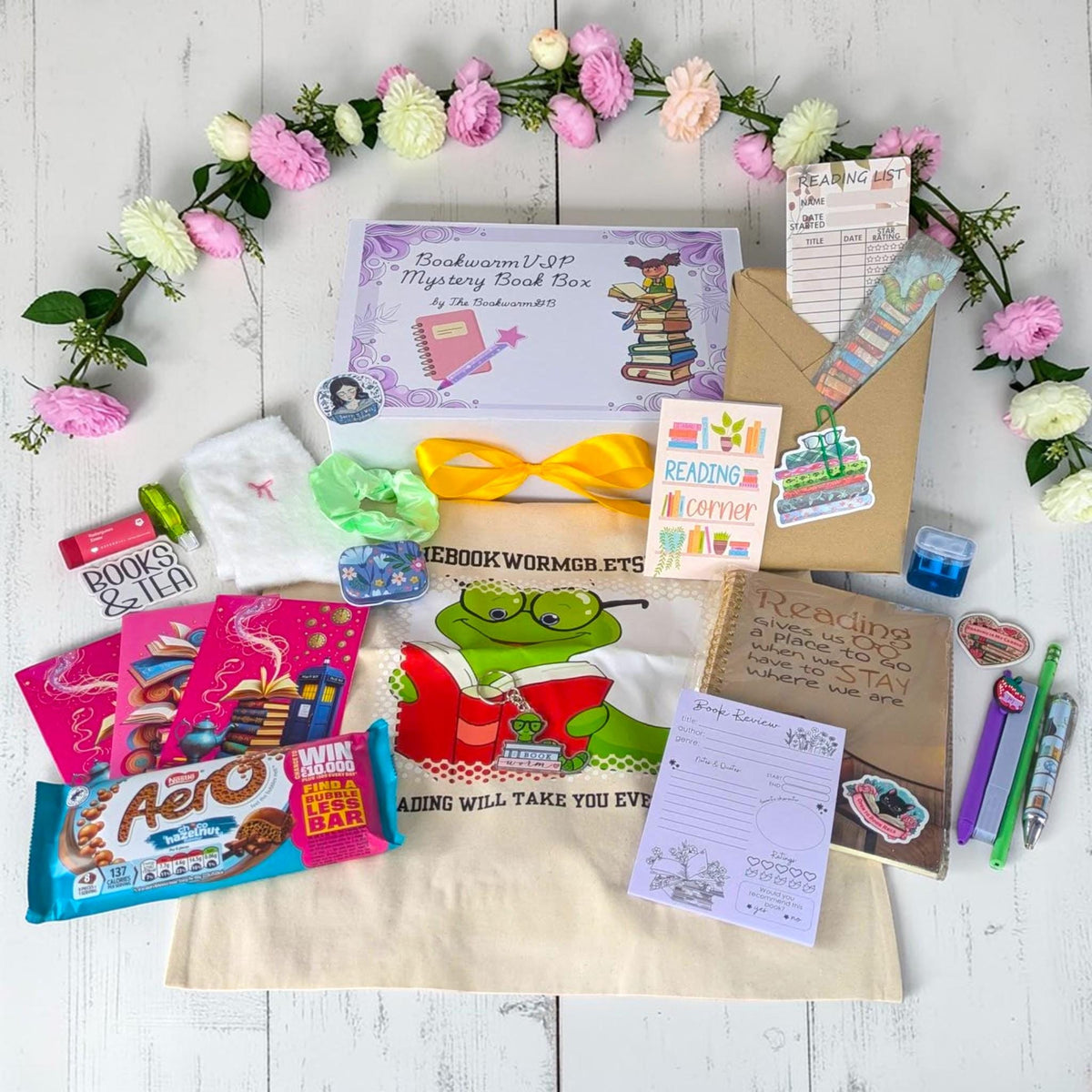 Bookworm Gift Set, Blind Date with a Book, Choose Genre, Book Lover Gift with Stationery, Bookish Surprises, Bookish Gift