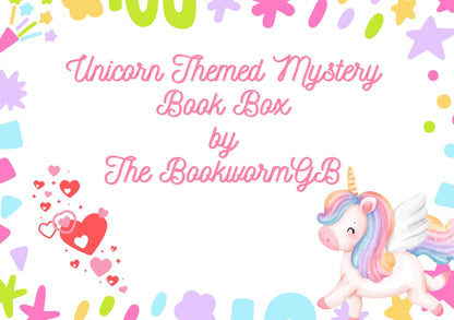 Unicorn Gift, Mystery Book Gift Set | Unicorn Lover Gift Box | Book Lover Gift | Reading Journal, Tote Bag, Socks, Bookish Gifts for Girls