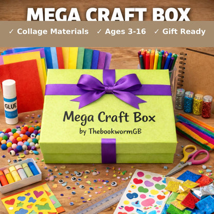Kids Craft Kit – Mega Craft Box for Kids – Art & Craft Activity Box – Scrapbook Craft Kit Gift – Ages 3-16