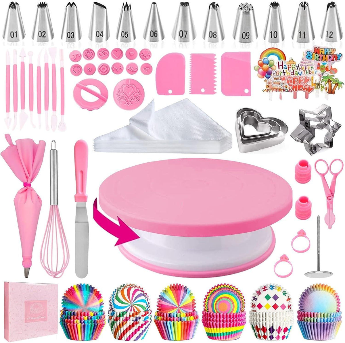 Teen Baking Gift Set with Cookbook & Apron – Complete Teenager Cake Decorating Kit  Ages 13-19, Baking Gift, Christmas Gift for Teens