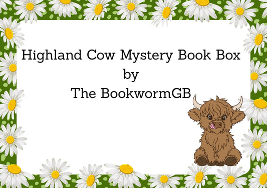 Highland Cow Gift Set | Blind Date With A Book | Book Lover Mystery Gift Box | Cozy Reader Gift | Highland Cow Tote & Accessories