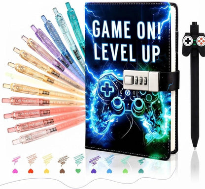 Kids Mystery Book Gift Set | Lockable Diary and  Pens | Boys & Girls Reading Gift | Mystery Wrapped Book | Children's Bookish Gift
