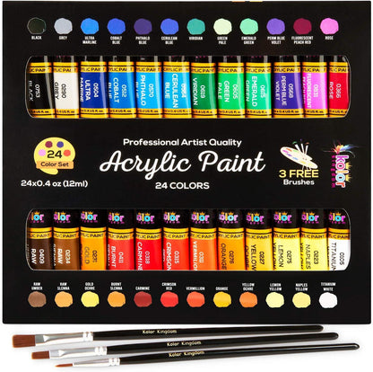The Ultimate Art Set -  Drawing / Painting Kit, Tabletop Easel,  Acrylics, Watercolors, Pastels, Charcoal / Sketchbook | Artists & Beginners