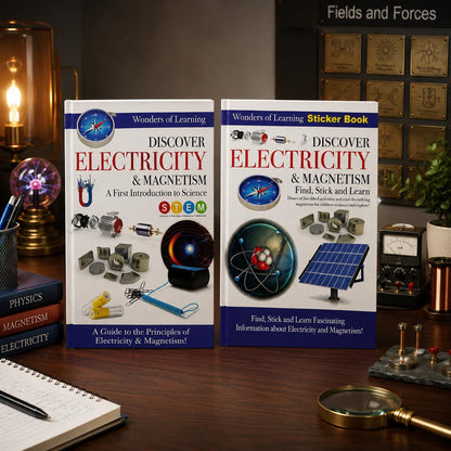 Electricity Book Set |  Science Gift, Homeschool Activity & Sticker Book