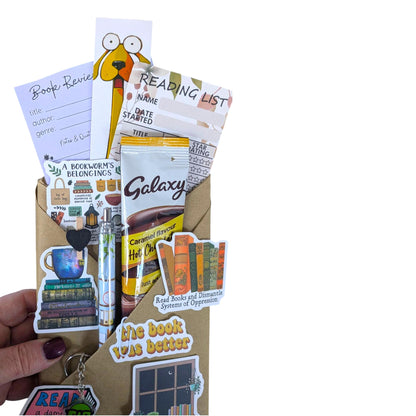Blind Date with a Book Gift for Men| Mystery Wrapped Book | Book Lover Gift | Bookish Gift for Him| Bookish Surprise Treats Included