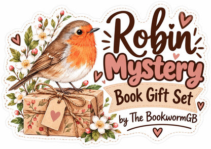 Robin Gift Set |  Mystery Book | Robin Gifts for Her | Surprise Book Box | Bird Lover Gift | Birthday Gift for Bookworms