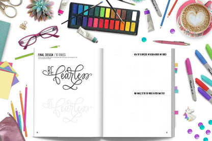 Complete Modern Calligraphy & Hand Lettering Art Maker Kit - Perfect Beginner's Guide and Practice Tools for Stunning Brush Lettering