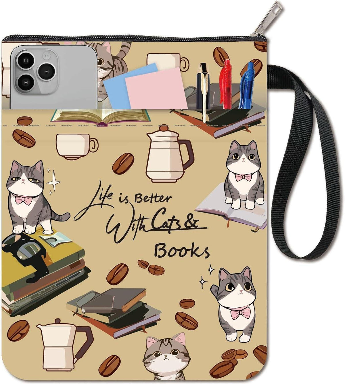 Reading Journal & Book Sleeve Gift Set | Rainbow Reading Journal with Protective Book Sleeve Bag | Book Lover Gift | Multiple Designs