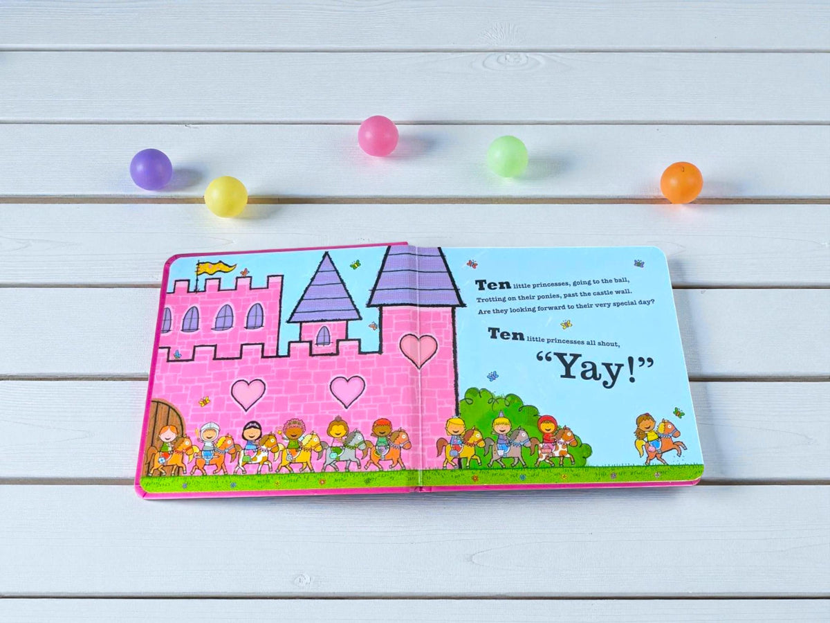 Sheep Plush & “Ten Little Princesses” Book - Storytime Gift Set