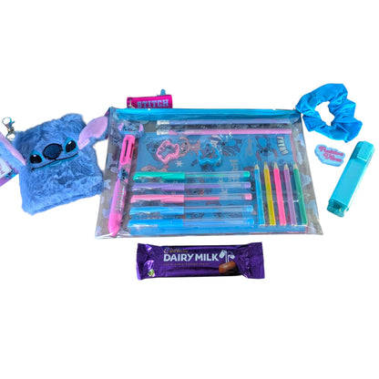 Stitch Stationery Set for Kids – School Supplies, Writing Set, Gift Box with Optional Book