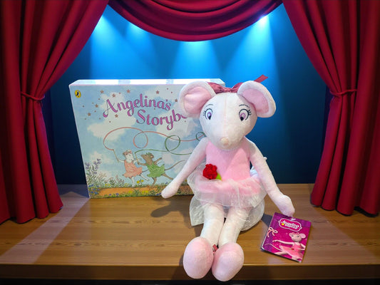 Angelina Ballerina Book Box & Plush Gift Set, Classic Children’s Story Collection