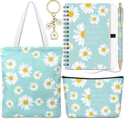 Daisy, Mystery Book Gift Set | Book Lover Gift Box | Floral Reader Gift | Reading Journal, Daisy Tote Bag, Bookish Gifts, Floral Gift Set