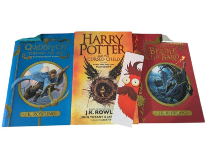 Harry Potter Books, Giant Bundle and Hedwig Plushie Cushion