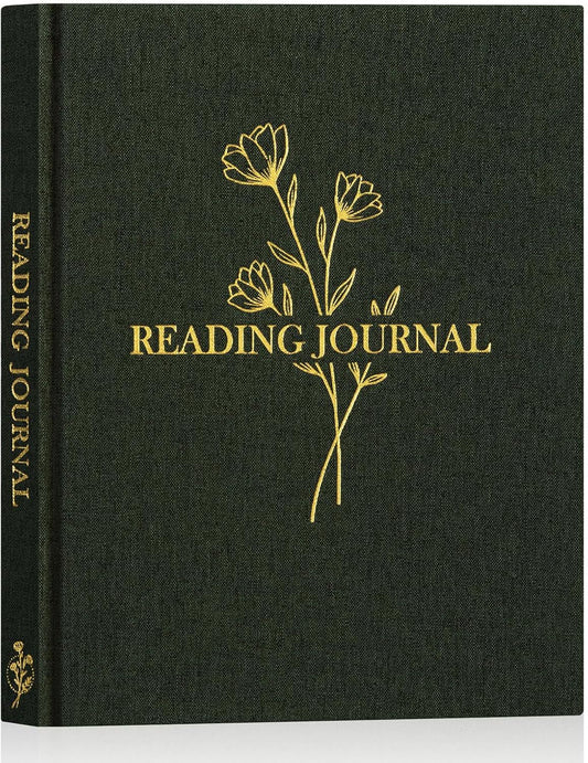 Reading Journal & Book Sleeve Gift Set | Hardback Reading Journal with Protective Book Sleeve Bag | Book Lover Gift | Multiple Designs