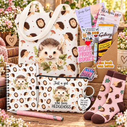 Hedgehog  Gift Set | Mystery Book | Hedgehog Gifts for Her | Surprise Book Box | Book Lover Gift | Birthday Gift for Readers