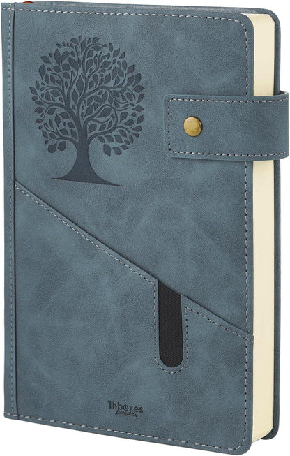 Leather Journal and Book Sleeve Gift Set | Personalized Daily Diary & Book Pouch Combo | Aesthetic Writing Notebook Set for Men and Women