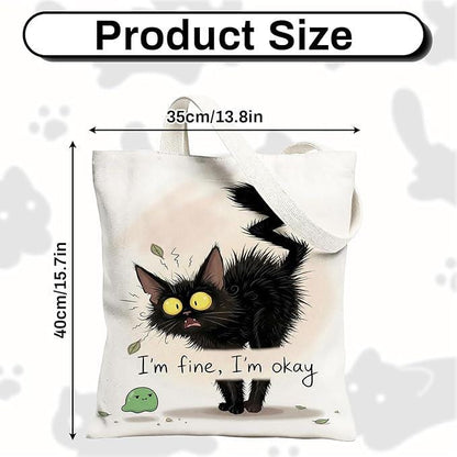 Black Cat, Mystery Book Gift Set | Cat Lover Book Box | Scaredy Cat Journal & Tote Bag | Bookworm Gift | Weird Cat Gift