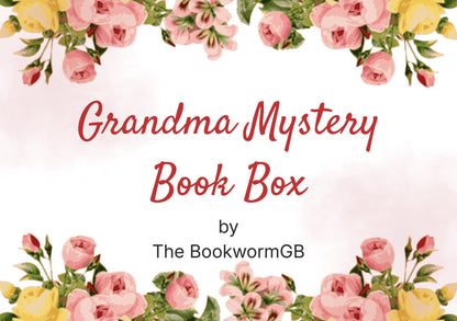Grandma Mystery Book Gift Set | Nana Reading Gift Box | Book Lover Care Package with Tote Bag, Bookish Gifts | Grandmother Reading Gift