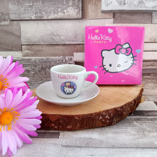 Vintage Hello Kitty Espresso Cup and Saucer Set