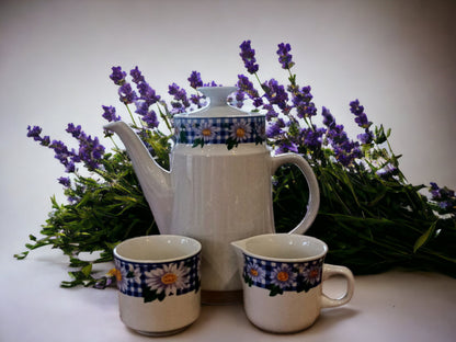 Vintage Crown Dynasty Blue Daisy Tableware: English China