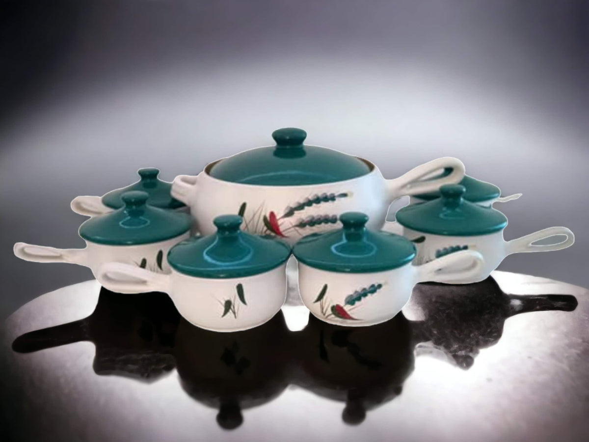 Vintage Denby Wheatsheaf Pottery: Lidded Tureen, Oven to Table