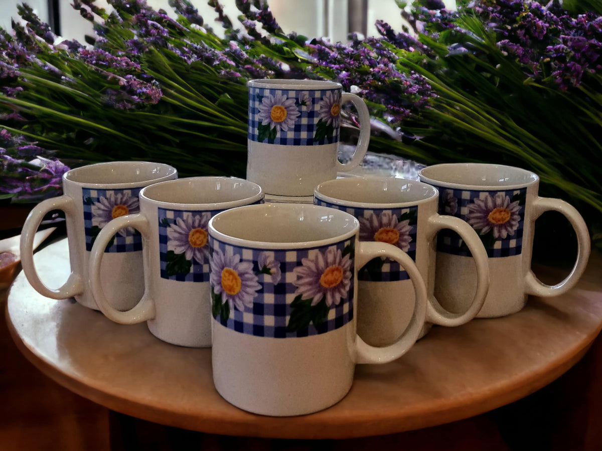 Vintage Crown Dynasty Blue Daisy Tableware: English China