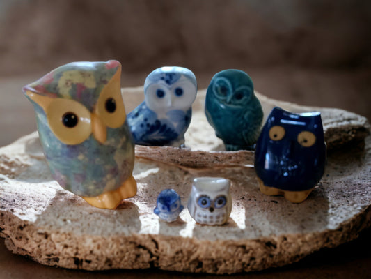 Vintage Ceramic Owl Figurine: Poole Pottery, Bird Lover Gift