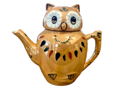 Pier One Owl Teapot –  Ceramic Owl Tea Pot for Kitchen Decor | Gift for Tea & Bird Lovers