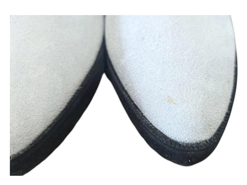 Vintage Cream Leather Chelsea Boots - Size 7