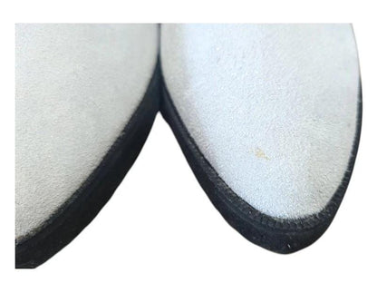 Vintage Cream Leather Chelsea Boots - Size 7