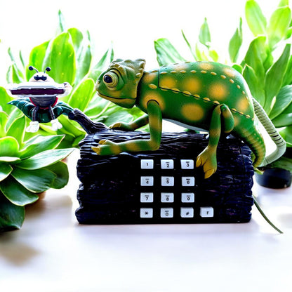 Vintage Phone, Chameleon Phone, Karma Chameleon, Novelty Phone, Boy George, Funny Phone Gift, Chameleon Gift, Loves Boy George, Reptile Gift