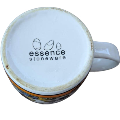 Vintage Stoneware Coffee Mugs: Mother's Coffee & Bright and Early, Set of 2