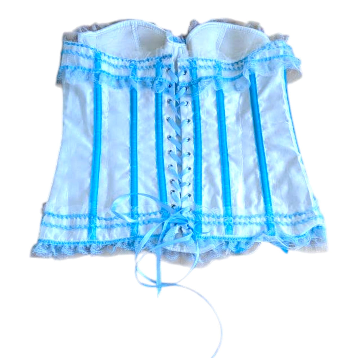 Medium Boned Corset: Lace-Up Gothic Fancy Dress