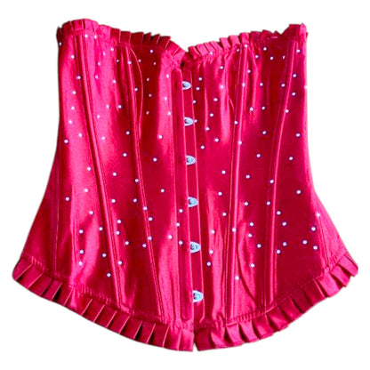 Medium Boned Corset: Lace-Up Historical Reenactment Costume