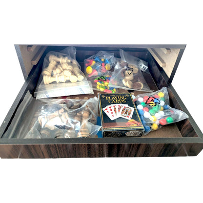 Wooden Board Games Compendium: Chess, Ludo, Snakes and Ladders