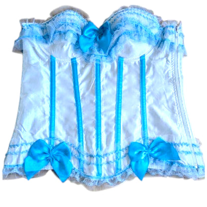 Medium Boned Corset: Lace-Up Gothic Fancy Dress