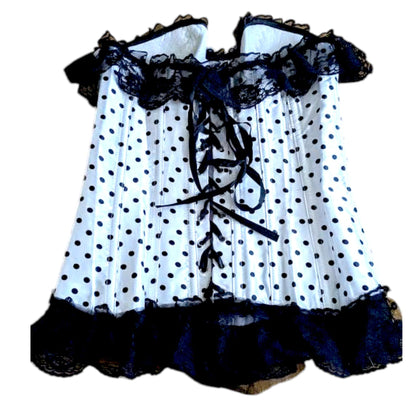Medium Boned Corset: Lace-Up Historical Reenactment Costume