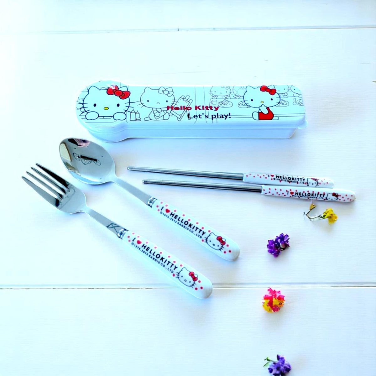Hello Kitty Travel Cutlery Set: Children's Picnic Lunch