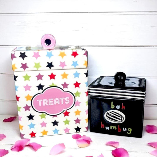 Vintage Ceramic Sweet Jar, Retro Kitchen Decor