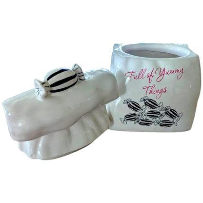 Vintage Ceramic Sweet Jar: Retro Kitsch Kitchen Storage