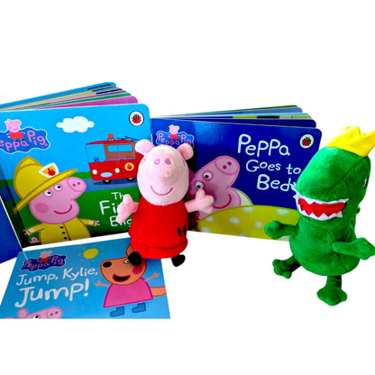 Peppa Pig Board Books & Plushie Bundle - Gift Set