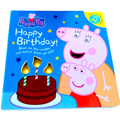 Peppa Pig Interactive Toy & Birthday Book Bundle - Talking, Lights Up
