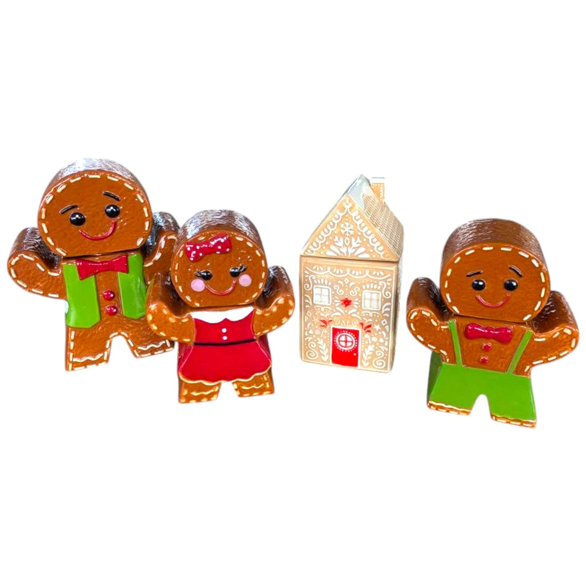 Gingerbread Cookie Jar: Christmas Treat Jar, Holiday Decoration